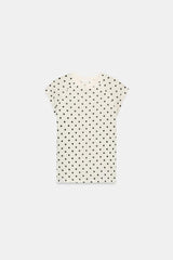 T-SHIRT SUPIMA MANCHES COURTES À POIS