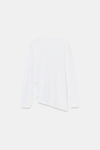 T-SHIRT ASYMÉTRIQUE À MANCHES LONGUES
