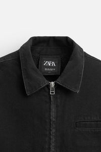 Veste en denim combinée